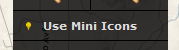 Use Mini Icons button